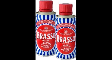 Brasso Koperpoets Poetsmiddel voor Koperglans - 2x 175 ml - Voordeelverpakking