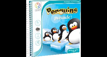 SmartGames - Penguins Parade - magnetisch reisspel met 48 opdrachten - Vier pinguïns op één rij