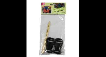 Joy! Crafts 2st kunststof sluitingen + naald 7100/0106