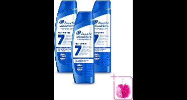 3 x Head & Shoulders - Shampoo - Pro-Expert 7 - Anti-Roos - 250 ml - Bulkverpakking - Anti-roos shampoo - Douchemop - Hoofdhuidbescherming
