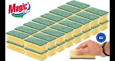Schuursponsjes XL 32 stuks - Groot Formaat Grip - Afwasspons Pannen & Ovenschaal Keuken