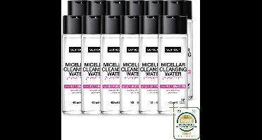 12 x Sence - Gevoelige Huid - Micellair Water - Make-up Remover - 400 ml - Wasstrips - Gevoelige Huid - Make-up Remover - Micellair Water - Hypoallergenisch - Parfumvrij