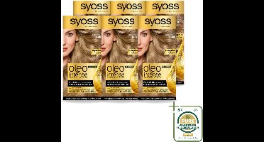 6 x SYOSS - Oleo Intense 8-68 Vanillablond - Haarverf - Zonder Ammoniak - Grijsdekking - Langdurige Kleur - Haarverf - Permanent Haarkleuring - Grijsdekking - Zonder Ammoniak - Haarverf Zonder Ammoniak