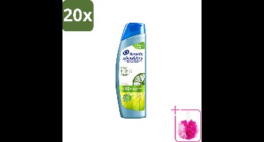 20 x Head & Shoulders - Anti-Roos Shampoo - Pure Intense - Oil Control - 250 ml - Bulkverpakking - Roosvrij haar - Douchemop - Oliecontrole