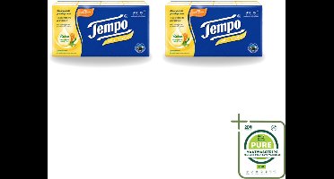 2 x Tempo – Zakdoekjes – Soft & Sensitive - Grootverpakking - Vaatwasstrips - Zachte Zakdoekjes - Gevoelige Neus - Allergie - Verkoudheid - Kamille