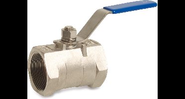 Mega 1-delige Kogelkraan RVS 316 1/2" binnendraad 40bar licht
