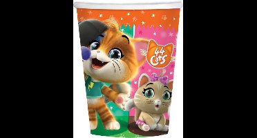 Nickelodeon Feestbekers 44 Cats Junior 250 Ml Karton 8 Stuks
