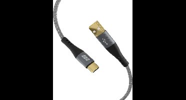 EFB Elektronik USB-AC-00002 USB-kabel USB 2.0 1 m USB A USB C Zwart, Grijs