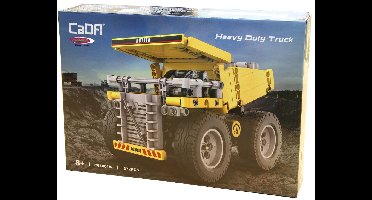 Jamara Constructiespeelgoed - 402852 CaDa Bricks - Kiepwagen - Zware vrachtwagen Bouwstenen set - Jamara