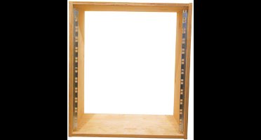 MUSIC STORE Studiorack 8HE berk MP bouwpakket, unlackiert, recht - Studio racks