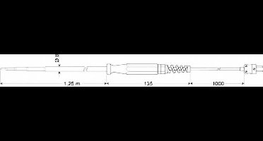 Greisinger GKF 125 Insteeksensor -65 tot 200 °C Sensortype K