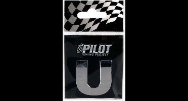 3D LETTER CHROOM â€“ *U* 28mm dikte