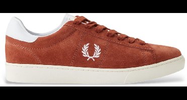 Fred Perry Bruine leren sneakers Spencer (dakpansteen)