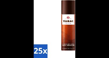 25 x Tabac Original - Deodorant Spray - Anti-transpirant - 200 ml - Voordeelverpakking - 25 stuks