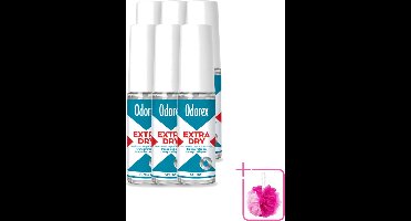 6 x Odorex - Deodorant Spray - Extra Dry - Krachtige Bescherming - 30 ml - Bulkverpakking - Extra droog - Zweetbestendig