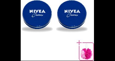 2 x Nivea – Crème – 150 ml - Bulkverpakking - Nivea Crème - Douchemop - Hydraat