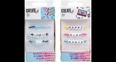 Create It! Armbandjes Letters & Kralen