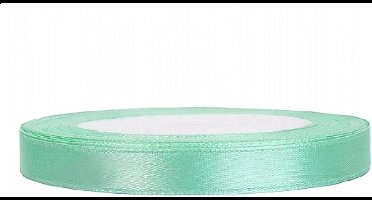 Satijn Lint Mintgroen 6mm 25m