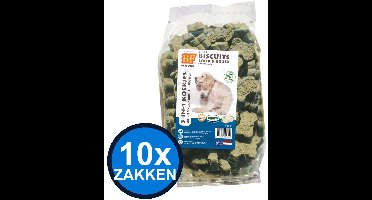 10x Biofood - 3in1 Koekjes Look & kruid - Hondenvoer Snacks - 500 g