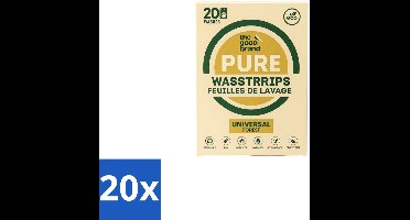 20 x The Good Brand - Wasstrips - Forest - 20 wasbeurten - Wasstrips - Duurzame Was - Milieuvriendelijke Was - Plasticvrije Was - Biologisch Afbreekbare Was
