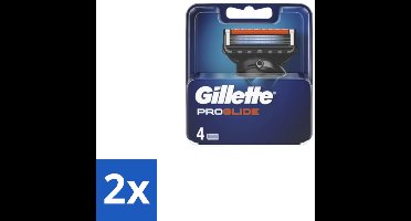 2 x Gillette - Fusion5 ProGlide – Scheermesjes – Navulmesjes – 4 Mesjes - Scheermesjes - Scheren - Gladheid - Comfort - Precisie