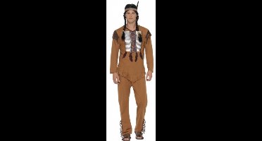 Smiffys Indianen carnaval verkleed kostuum Anakin voor heren - bruin - Indiaan 44/46