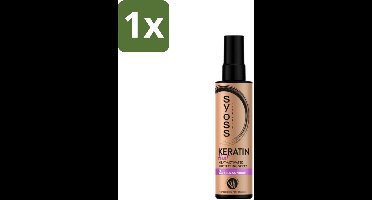 1 x Syoss - Keratin - Heatprotection Spray - Tot 220°C Bescherming - 200 ml - Hittebescherming Haar - Keratine Spray - Haar Bescherming - Stijltool Bescherming - Pluiscontrole Haar