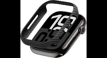 PITAKA Air Case Geschikt voor Apple Watch 11/10 42MM - Ultra Dun Hoesje - 600D Aramidevezels - Zwart/Grijs