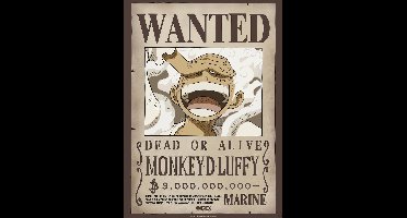 Poster One Piece - Wanted Luffy Wano 38x52cm