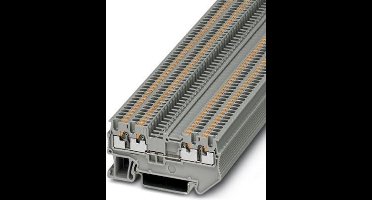 Phoenix Contact PT 1,5/S-QUATTRO 3208197 Doorgangsserieklem Aantal polen: 4 0.14 mm² 1.5 mm² Grijs 50 stuk(s)