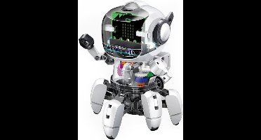 Velleman Robot bouwpakket, Tobbie II, micro:bit, programmeerbare robot voor kinderen, STEM-robotica, leren programmeren van speelgoed, cadeaus voor kinderen vanaf 14 jaar, elektronica experimenteerdoos, eenvoudige montage