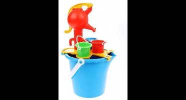 Androni Blauwe emmer met waterpomp