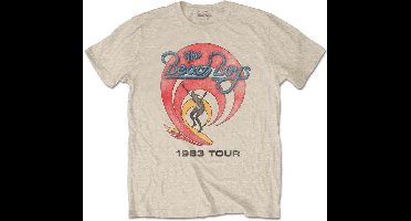 The Beach Boys - 1983 Tour Heren T-shirt - L - Creme