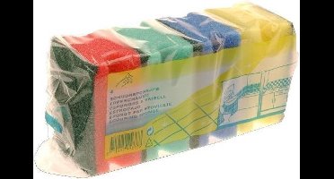 Schuursponsje met Grip 4 stuks