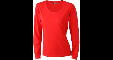 Daiber Dames/dames T-Shirt met lange mouwen (Medium Long-Sleeved) (Rood)