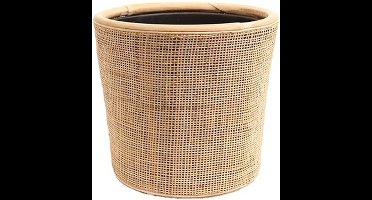 Rotan Drypot Webbing Blond plantenmand 31x29cm