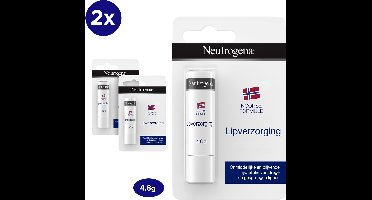 Neutrogena Lippenbalsem SPF4 - Noorse Formule - voor droge en beschadigde lippen - 2 x 4.8gr