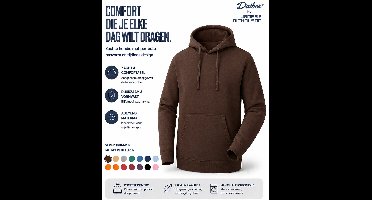 Daiber Hoodie Heren - Sweatshirt Heren met Capuchon - (Bruin) - Maat 3XL - Inclusief 2 TLRGolf Wasknijpers