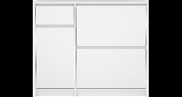 Schoenenkast Ylva Wit Hoogglans - Giga Living