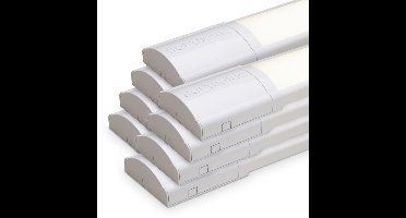 HOFTRONIC – Set van 8 LED Batten 120cm – 40W 5600lm – 4000K neutraal wit – Koppelbaar – Flikkervrij – IP20