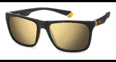 Polaroid PLD 2141/S Matte black yellow 57/18/140 UNISEX Zonnebrillen