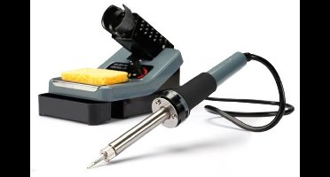Velleman Soldeerstation 48 W met LED-indicator, handmatige temperatuurregeling 160–480 °C, ideaal voor elektronica, DIY en reparaties