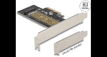 Delock PCI Express x4 Card to 1 x internal NVMe M.2 Key M 80 mm - Low Profile Form Factor