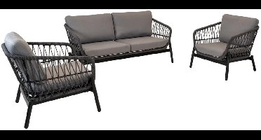 Les - Zavi loungeset - matt zwart