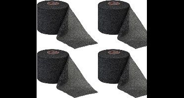 Mueller Underwrap Tape - Voetbal Sokken Tape - Scheenbeschermers tape - Zwart - 4 stuks