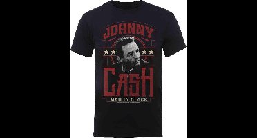 Johnny Cash - Man In Black Heren T-shirt - XL - Zwart