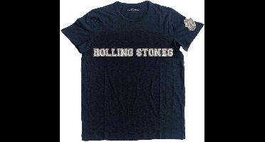 The Rolling Stones - Logo & Tongue Heren T-shirt - S - Blauw