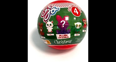 Dieren kerstknuffel verrassingsfiguur in 4 variaties