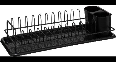 5Five Afdruiprek Black Edition - Afdruipbak - 42x17x10cm - Zwart
