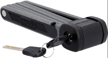 FISCHER FAHRRAD Soft-Touch PROTEC FKS85 Vouwslot Zwart Sleutelslot
